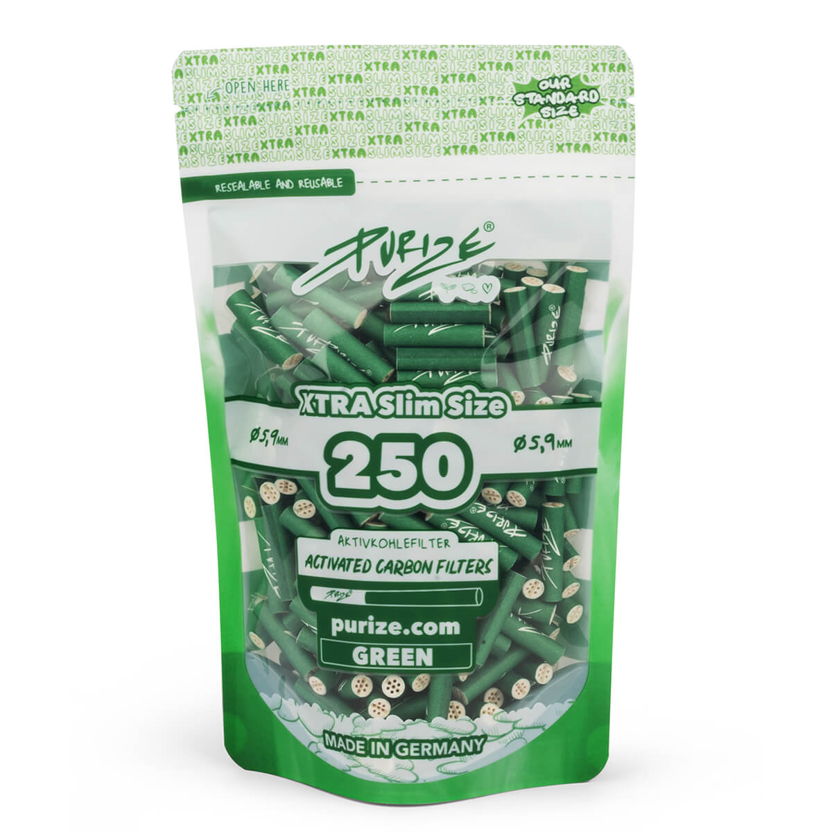 250 PURIZE XTRA Slim Size Filters