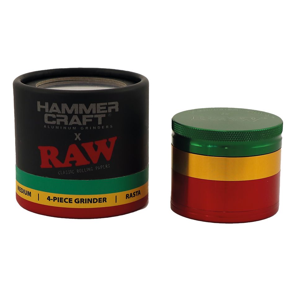RAW Hammer Craft Medium Aluminium Grinder 4 Parts - 55mm