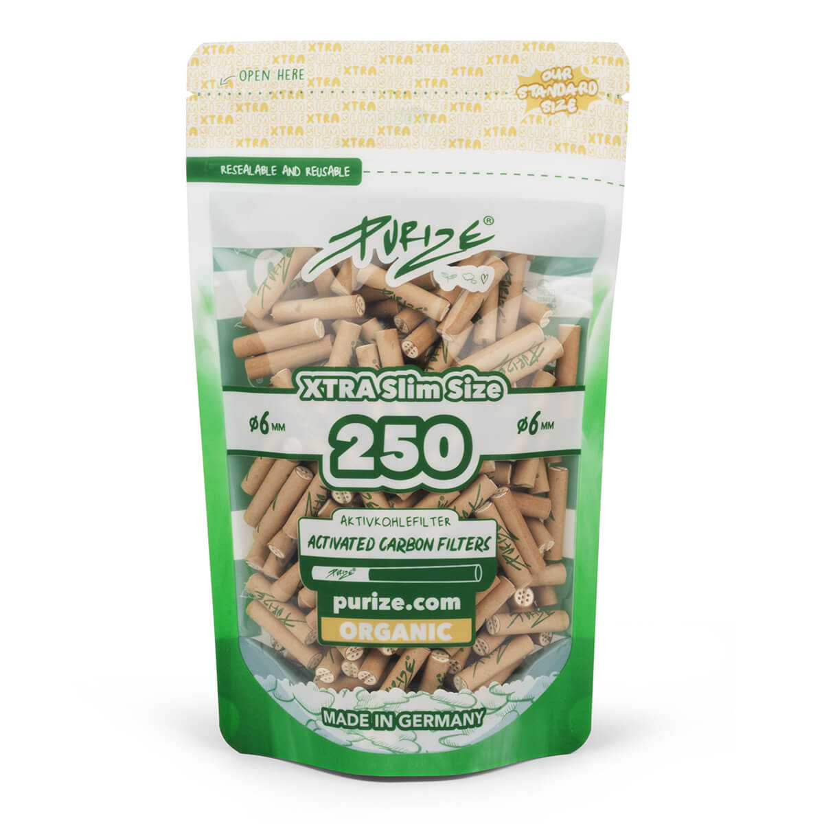 250 PURIZE XTRA Slim Size Filters