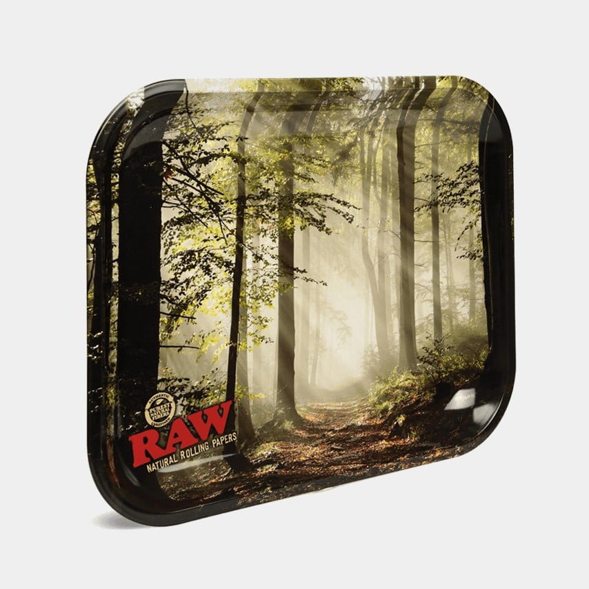 RAW - Forest Metal Rolling Tray