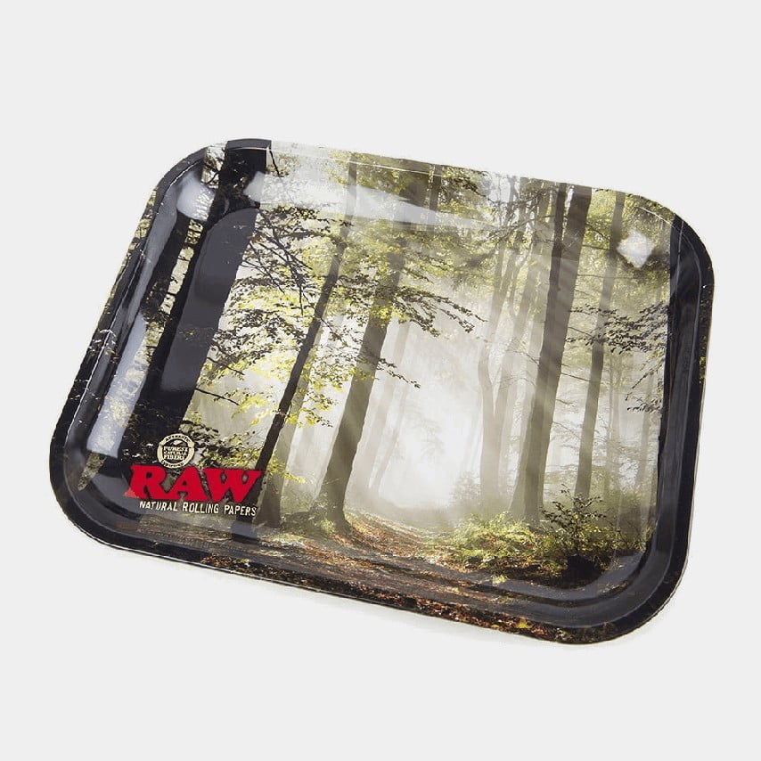 RAW - Forest Metal Rolling Tray