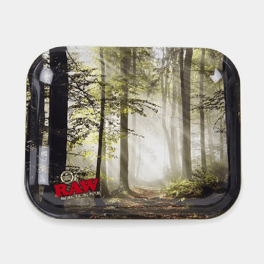 RAW - Forest Metal Rolling Tray