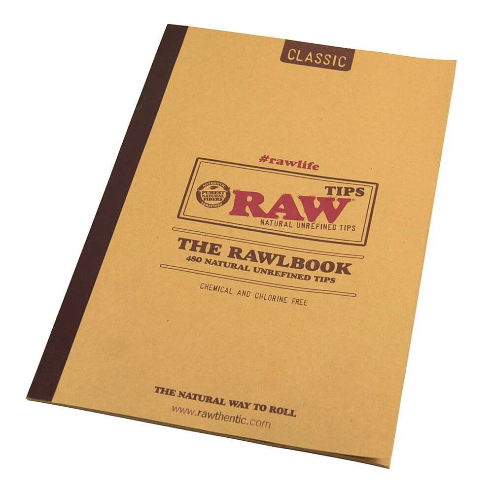 RAW Rawlbook 480 Natuurlijke Ongeraffineerde Tips in een Boek